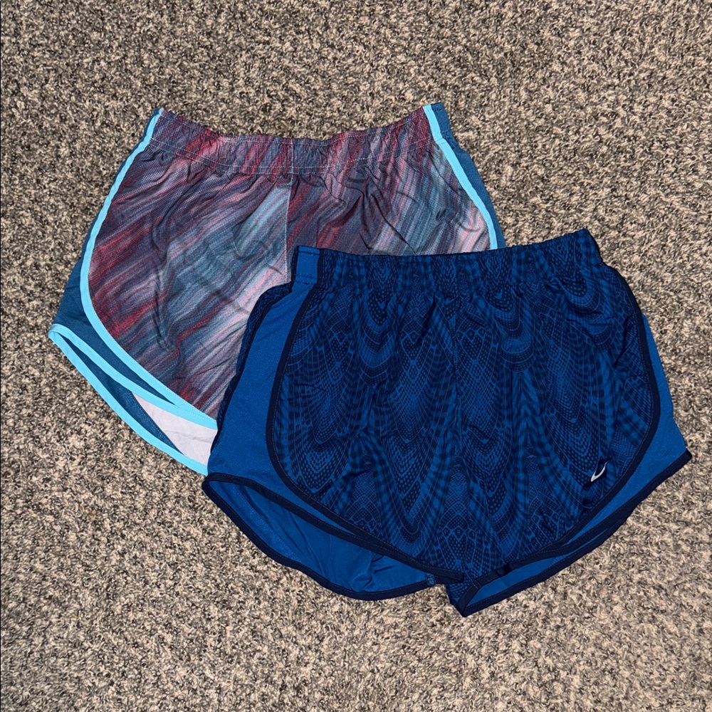 Nike Dual Pack Blue and Multicolor Shorts